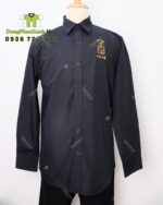 áo sơ mi đồng phục nhân viên màu đen