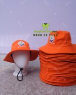 Nón đồng phục tai bèo màu cam