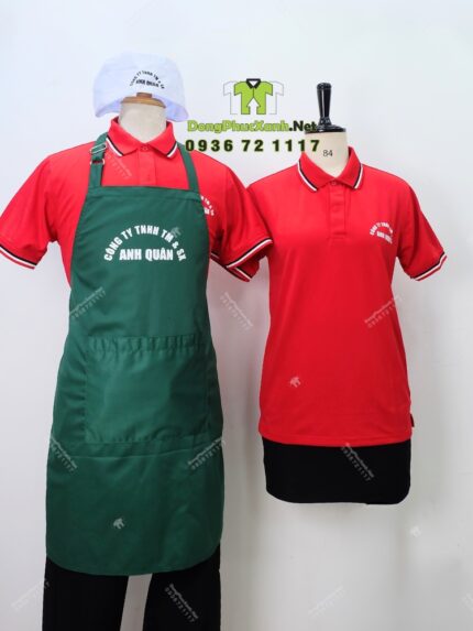 tạp dề đồng phục