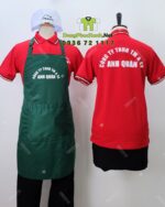 tạp dề đồng phục