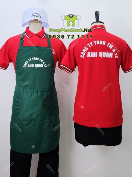 tạp dề đồng phục