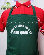tạp dề đồng phục