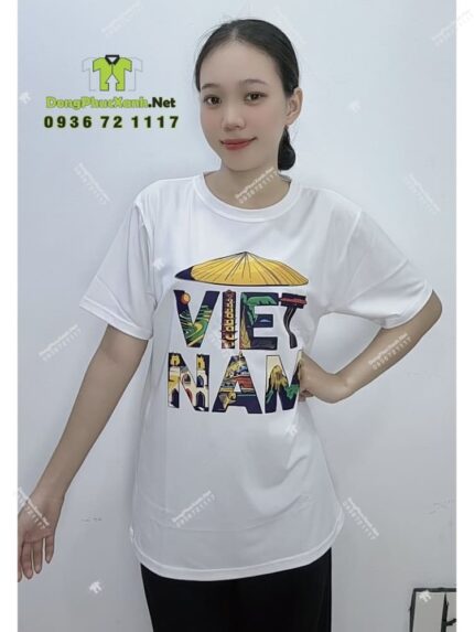 áo thun in chữ việt nam nón lá