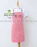 tạp dề chéo lỗ cao cấp kaki cotton100