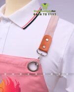 tạp dề chéo lỗ cao cấp kaki cotton100