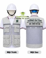 Áo Gile Bảo Hộ Kaki