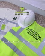 áo gile bảo hộ vải kaki - áo lưới vải lưới