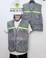 áo gile kỹ sư - vải kaki