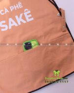 áo tạp dề cafe vải kaki thành công cao cấp