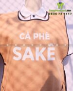 áo tạp dề cafe vải kaki thành công cao cấp