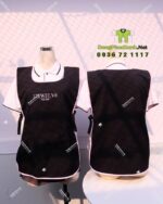 áo tạp dề nail - vải kaki thun cao cấp