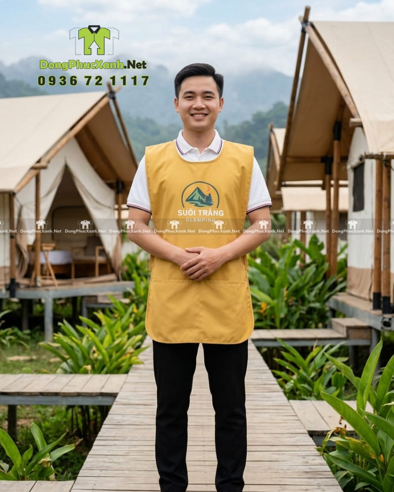 ao-tap-de-vai-kaki-dong-phuc-nhan-vien-phuc-vu-mau-vang-7 (1) áo tạp dề vải kaki đồng phục nhân viên phục vụ