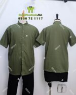 Áo bếp vải linen cotton