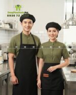 Áo bếp vải linen cotton
