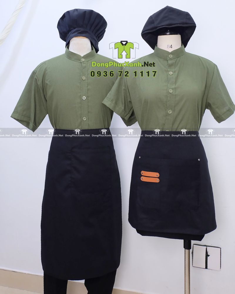 ao-bep-dong-phuc-vai-linen-cotton-mau-xanh-3 Áo bếp vải linen cotton