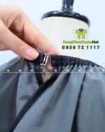 áo choàng tóc vải dù chống bám logo in theo yêu cầu