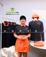áo vải cá sấu thái, tạp dề