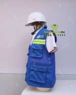 áo vải kaki cotton 65 phối lưới