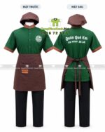 tạp dề vải kaki cotton 65
