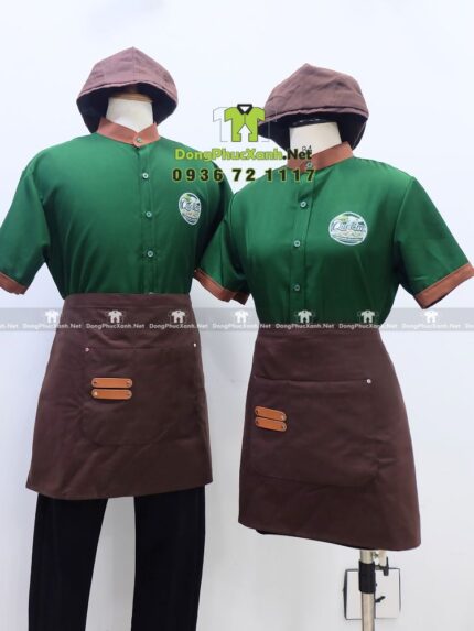 tạp dề vải kaki cotton 65