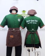 tạp dề vải kaki cotton 65
