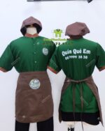 tạp dề vải kaki cotton 65