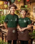 tạp dề vải kaki cotton 65