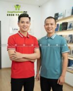 áo thun đồng phục công ty vải cá sấu cafe