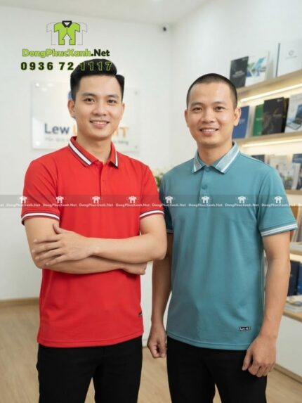 áo thun đồng phục công ty vải cá sấu cafe