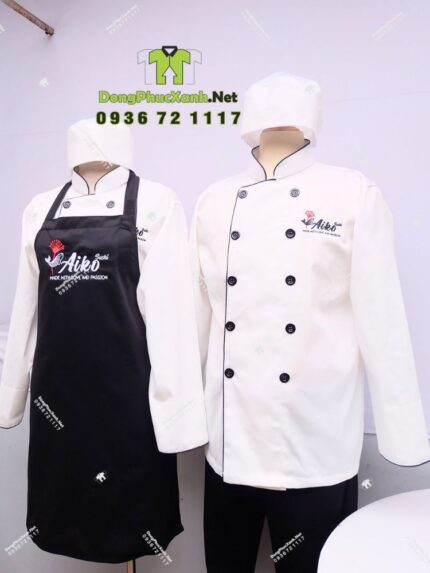 áo bếp và tạp dề đồng phục