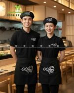 ồng phục quán lẩu nướng , áo thun vải cá sấu thái 4 chiều