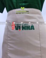 áo vải kaki hàn tạp dề