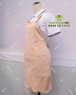 tạp dề nail kaki thun cao cấp logo thêu