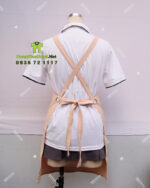 tạp dề nail kaki thun cao cấp logo thêu