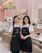 tạp dề nail vải miro chống thấm