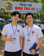 áo cổ trụ vải cá sấu thái