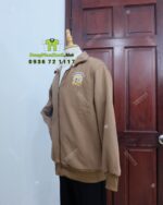áo vải nỉ màu nâu