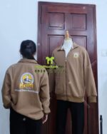 áo vải nỉ màu nâu