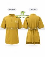 áo, tạp dề, nón vải kaki cotton 65