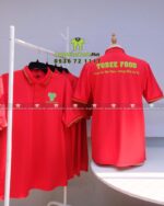 áo thun đồng phục nhân viên màu đỏ
