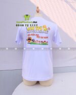 áo thun nhóm màu trắng
