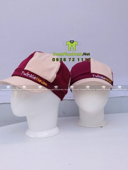 nón vải đồng phục