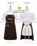 tạp dề, nón vải kaki cotton 100