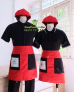tạp dề vải kaki cotton 65