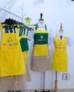 tạp dề vải kaki cotton