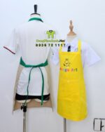 tạp dề vải kaki cotton