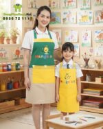 tạp dề vải kaki cotton