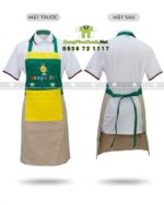 tạp dề vải kaki cotton