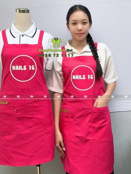 tạp dề vải kaki thun