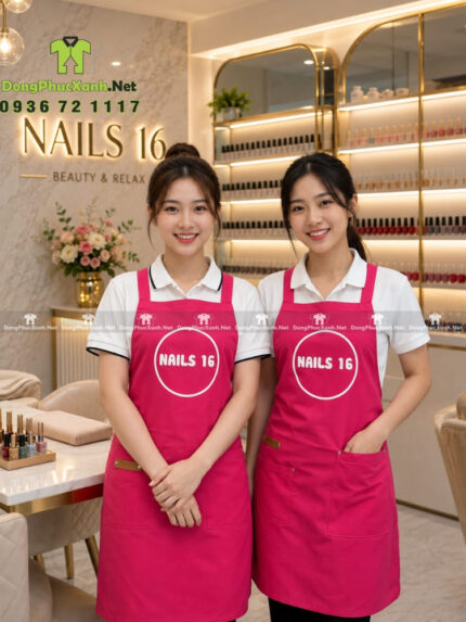 tạp dề vải kaki thun